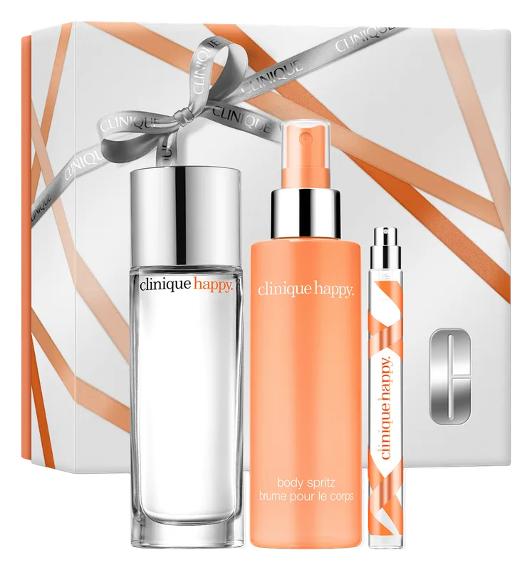 Clinique 3 Piece Happy Trio Perfume & Body Spray Holiday Gift Set